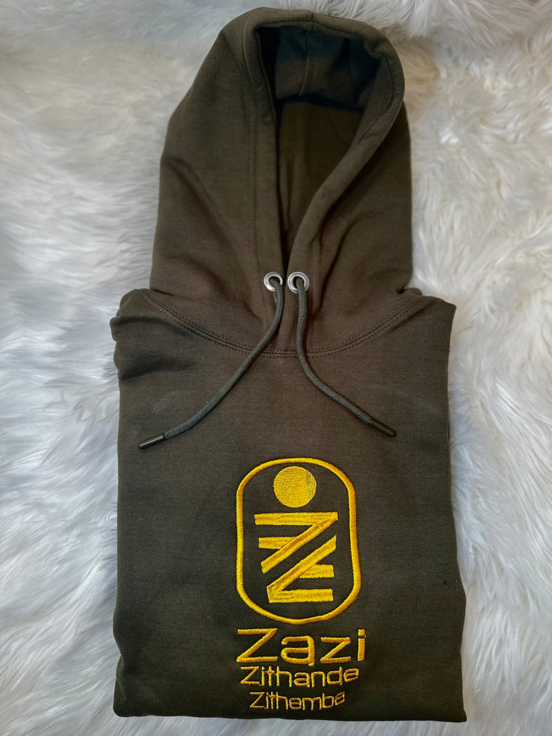 Hoodies - ZZZ Army Green Hoodie